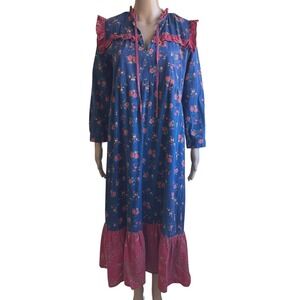 RO'S GARDEN TATIANA RENO TIERED MAXI STATEMENT DRESS Small